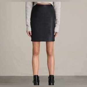All Saints Metal Pencil Skirt